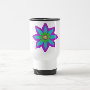 Sparkly flower Eid Travel Mug
