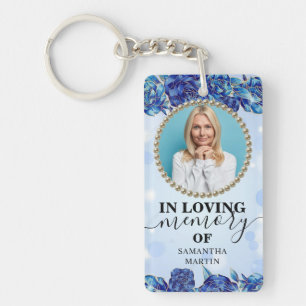 Sparkly Flowery Celebration of life Gift Keychain