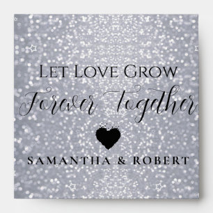 Sparkly Glitter Wedding Bridal Favour Seeds Envelope