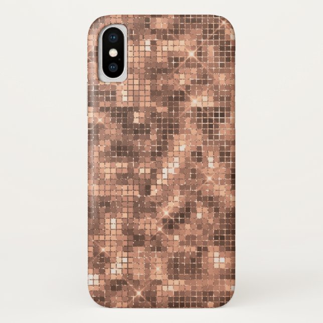 Sparkly Gold Champagne Luxury Sparkle Case-Mate iPhone Case (Back)