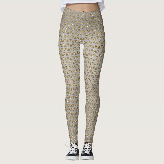Sparkly Gold Leggings (Front)