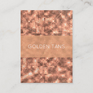 Sparkly Gold Luxury Sparkle Girly Sequins Business Card
