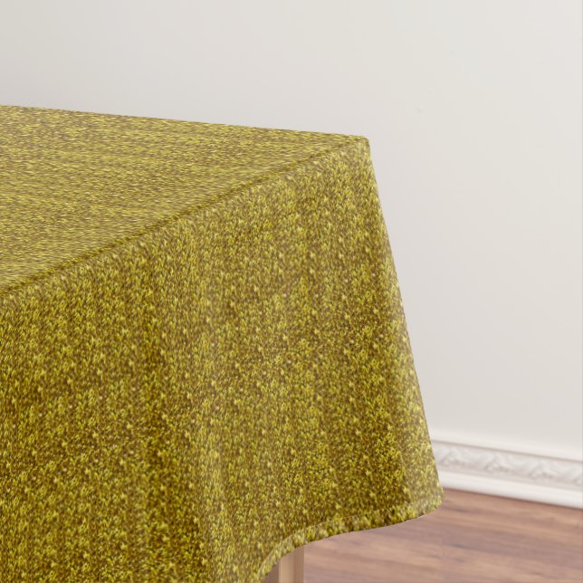 Sparkly gold paper tablecloth (In Situ)