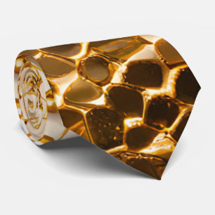 Sparkly Gold Sequin Tie Elegant Gold Necktie