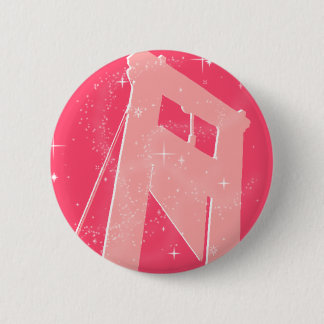 sparkly guillotine 6 cm round badge