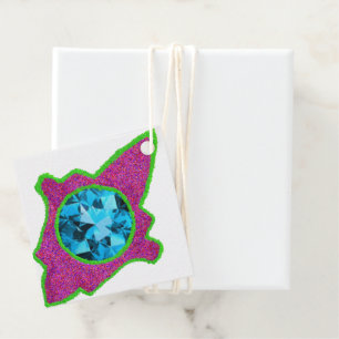 Sparkly hamsa Eid Favour Tags
