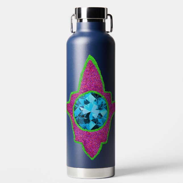 Sparkly hamsa Eid Water Bottle (Front)