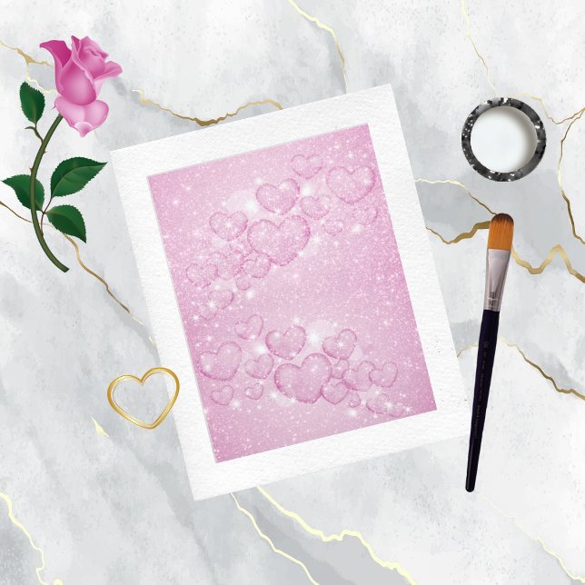 Sparkly Hearts Scrapbook Paper (Creator Uploaded)