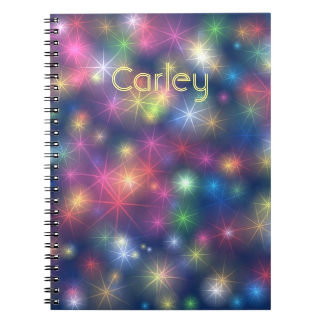 Sparkly Lights Spiral Notebook (Front)