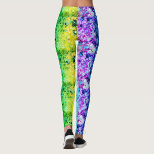 Sparkly Looking Jewel Colours on Customised Modern Leggings