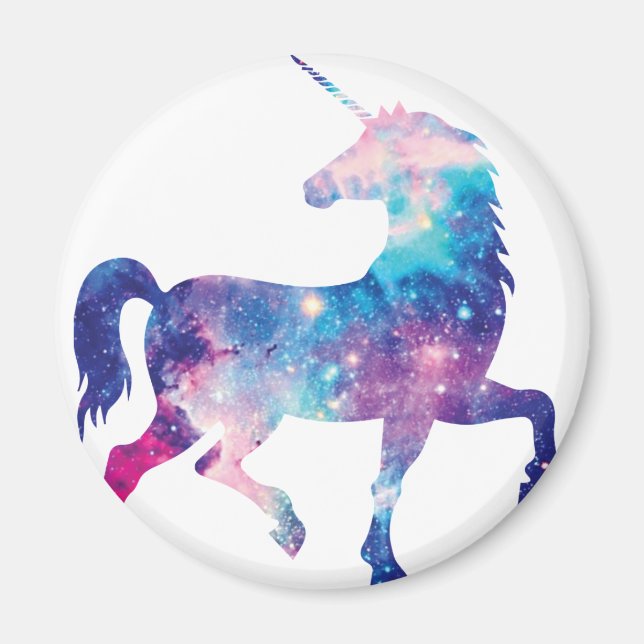 Sparkly Magical Unicorn Magnet (Front)