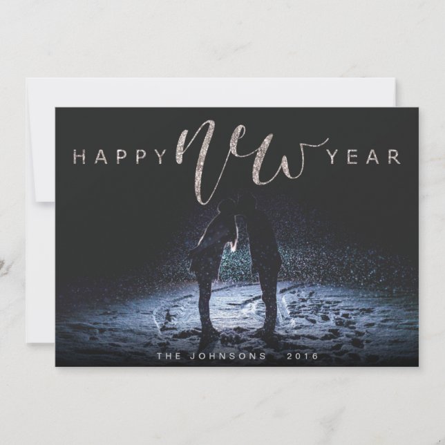 SPARKLY NEW YEAR HOLIDAY CARD (Front)