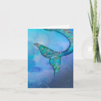 Sparkly Ocean Mermaid Fin Tail Birthday Party