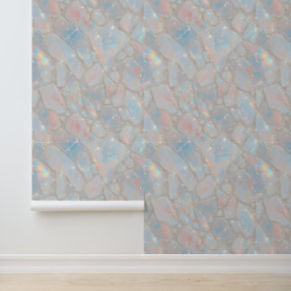 Sparkly Opal Stone Texture Iridescent Wallpaper