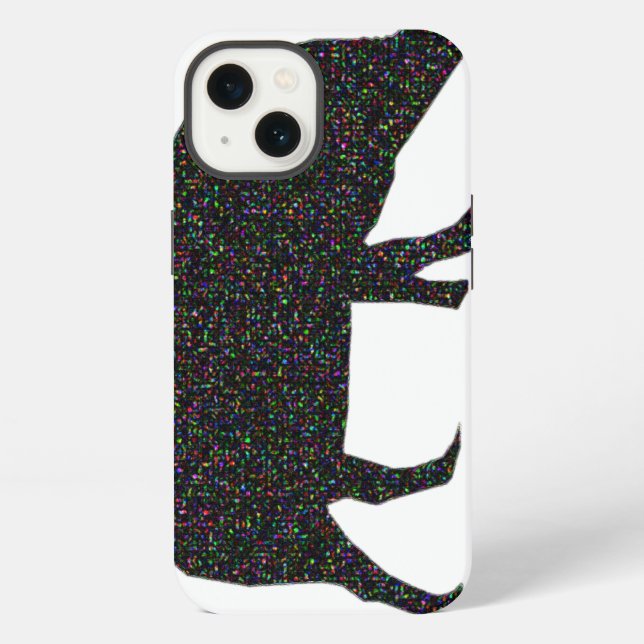 Sparkly Pig iPhone Case (Back)