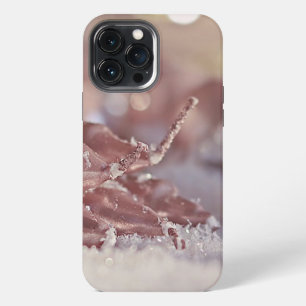 Sparkly Pink Christmas Tree and Christmas Candles iPhone 13 Pro Max Case