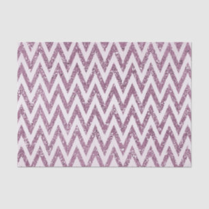 Sparkly Pink Glittery Chevron Tissue Paper
