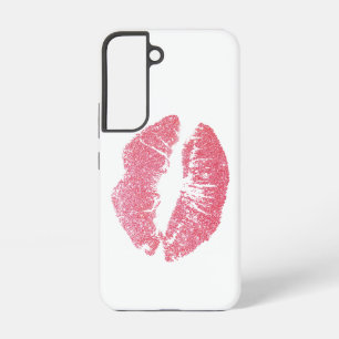 Sparkly Pink Lips Samsung Galaxy Case