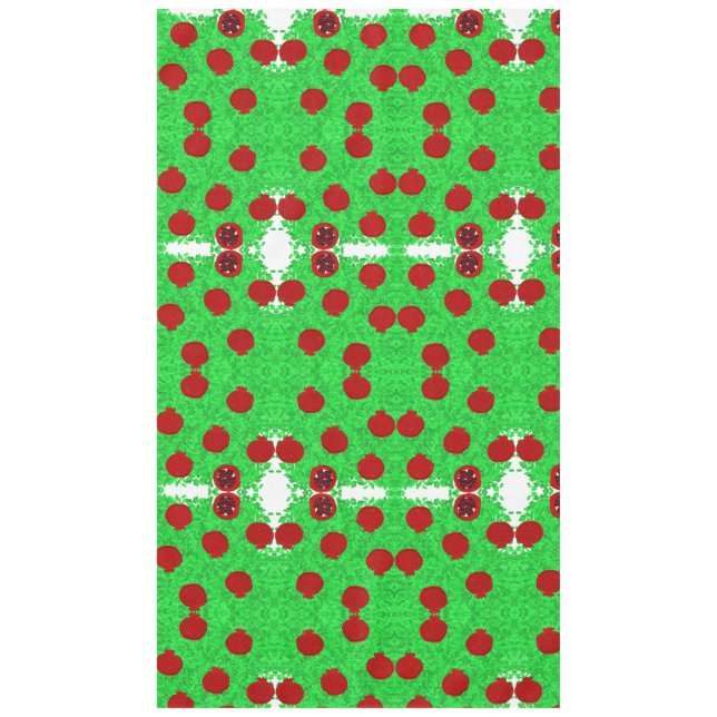 Sparkly pomegranate tree Tu B'Shvat Shavuot  Tablecloth (Front)