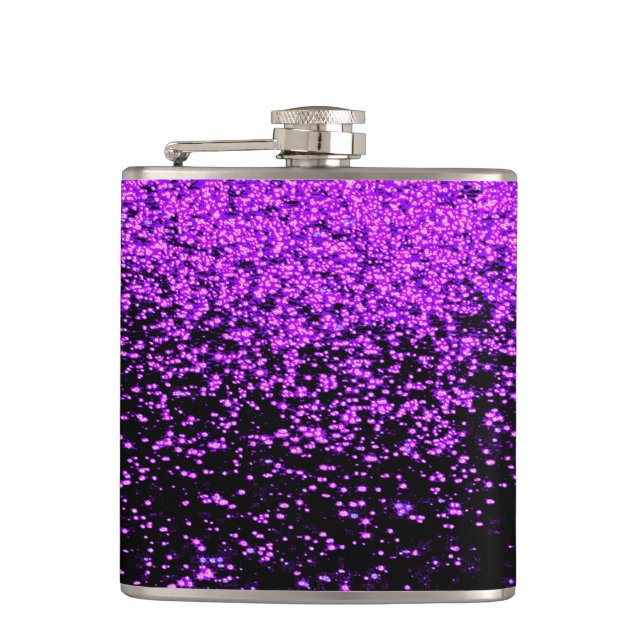 sparkly purple flask (Front)