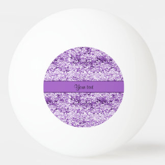 Sparkly Purple Glitter Ping Pong Ball