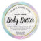 Sparkly Rainbow Pastel Coloured Body Butter Labels