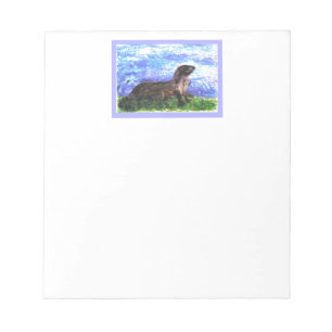 Sparkly River Otter Animal Notepad