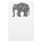 Sparkly silver mosaic glitter Elephant