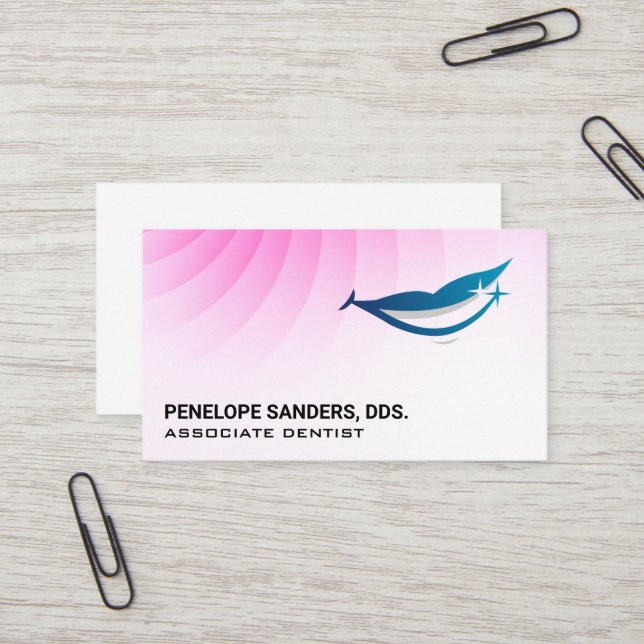 Sparkly Smile | Dentist Business Card (Front/Back In Situ)