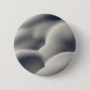 Sparkly Snow Mounds Abstract Nature 6 Cm Round Badge