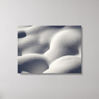Sparkly Snow Mounds Abstract Nature Canvas Print