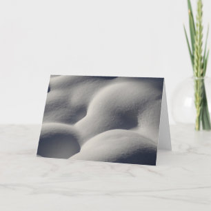 Sparkly Snow Mounds Abstract Nature Card