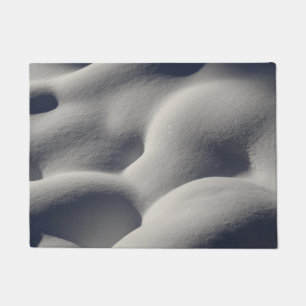 Sparkly Snow Mounds Abstract Nature Doormat