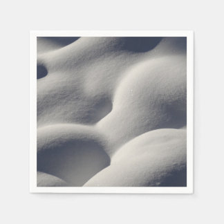 Sparkly Snow Mounds Abstract Nature Napkin