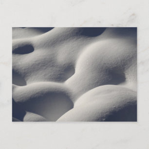 Sparkly Snow Mounds Abstract Nature Postcard