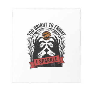 Sparkly Spooky Hands Vintage Halloween Graphic_1 Notepad