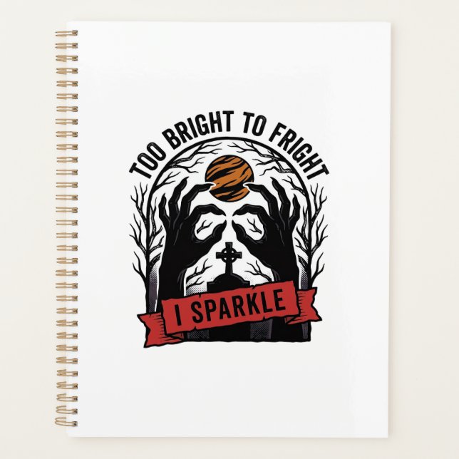 Sparkly Spooky Hands Vintage Halloween Graphic_1 Planner (Front)