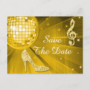Sparkly Stiletto Heel 21st Birthday Save The Date Announcement Postcard