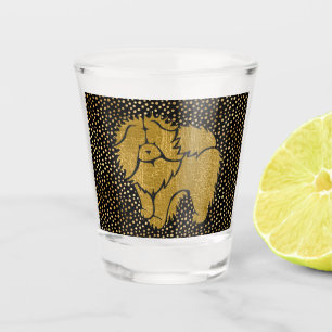 SPARKLY THANG Chow faux metallic shotglass Shot Glass