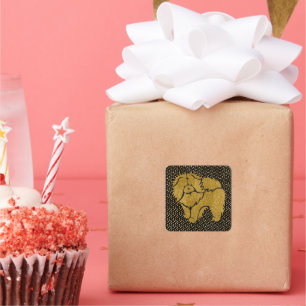 SPARKLY THANG Chow faux metallic stickers