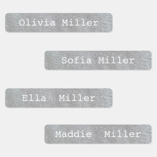 Sparkly waterproof name labels for school daycare
