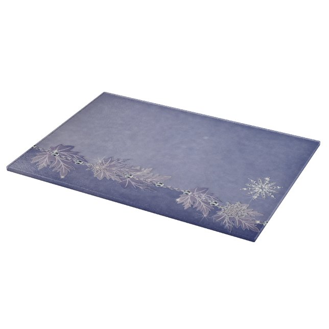 Sparkly Winter Cutting Board (Corner)