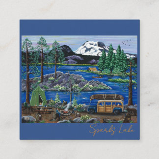 Sparks Lake Magner Square Business Card