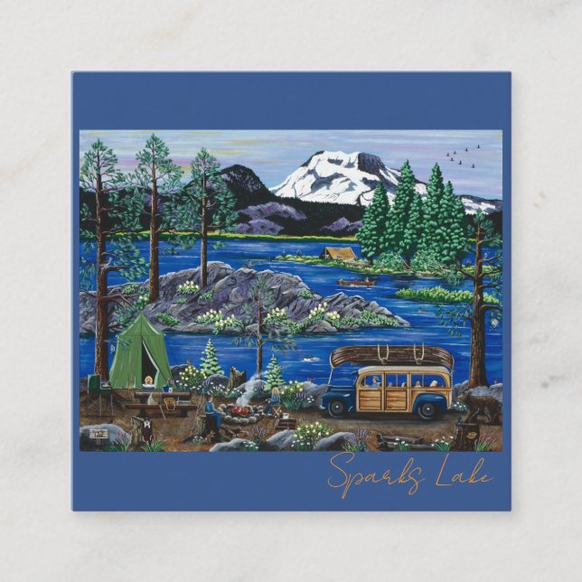 Sparks Lake Magner Square Business Card (Front)