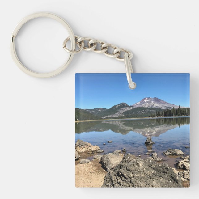 Sparks Lake, Oregon Key Ring (Front)
