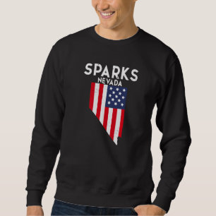 Sparks Nevada USA State America Travel Nevadan Sweatshirt