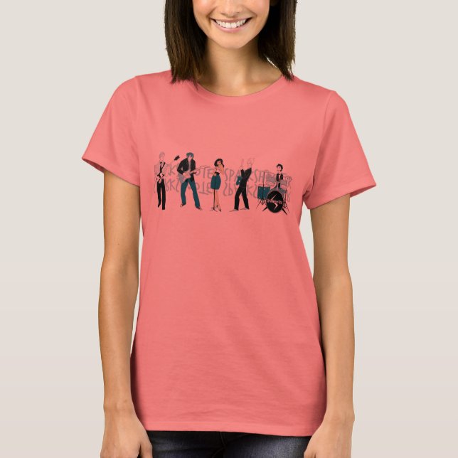 Sparkshooter - The Band - Ladies Ringer T-Shirt (Front)