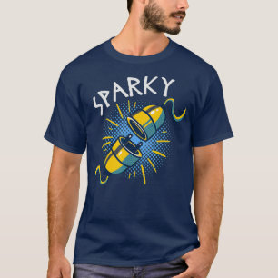 Sparky a Funny Gift for Electricians Electrical T-Shirt
