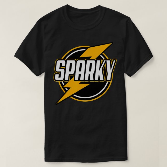 Sparky Electrician  T-Shirt (Design Front)
