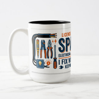 Sparky Electricians Gift Two-Tone Coffee Mug